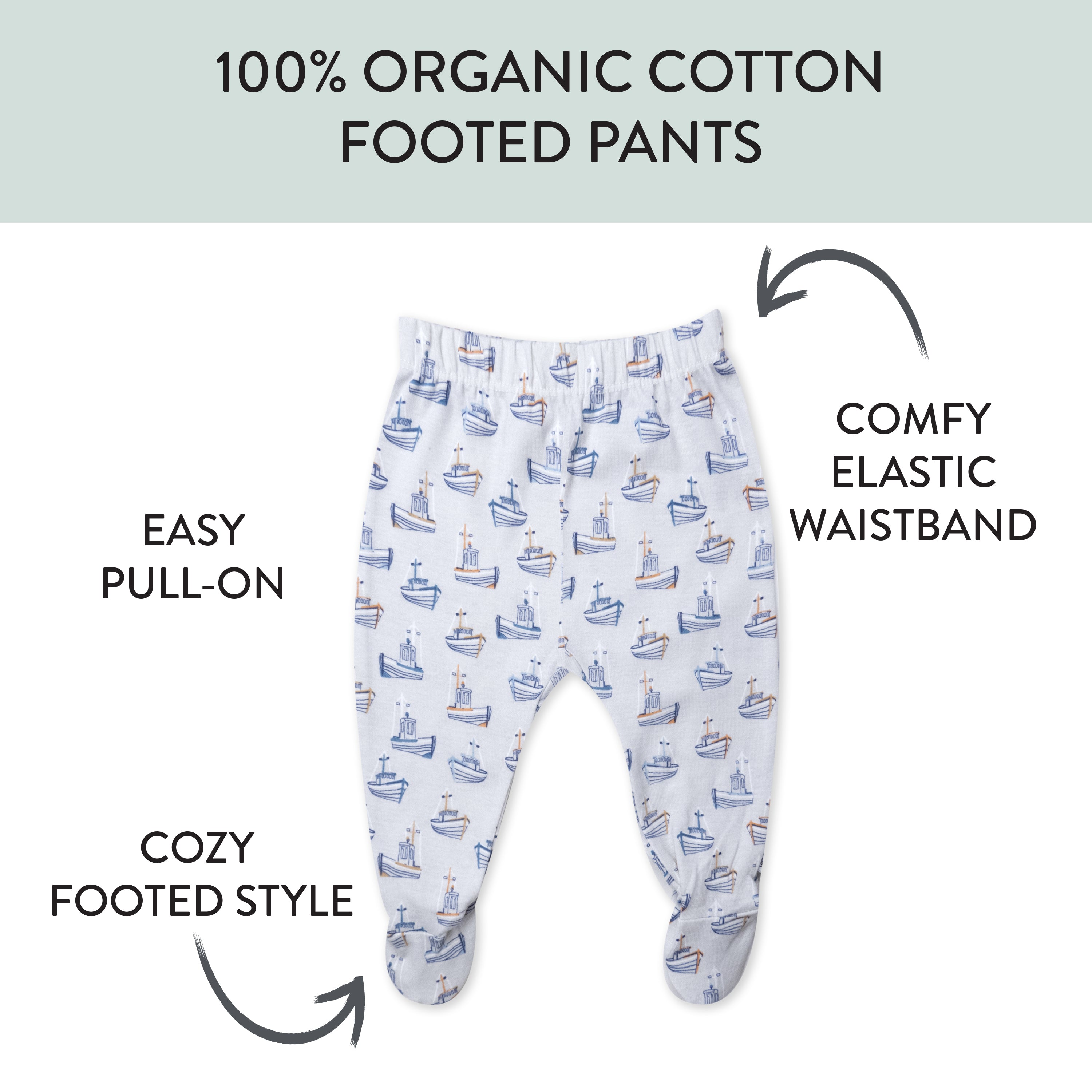  3-Pack Organic Cotton Footed Pants、mySite、layawaytickets
