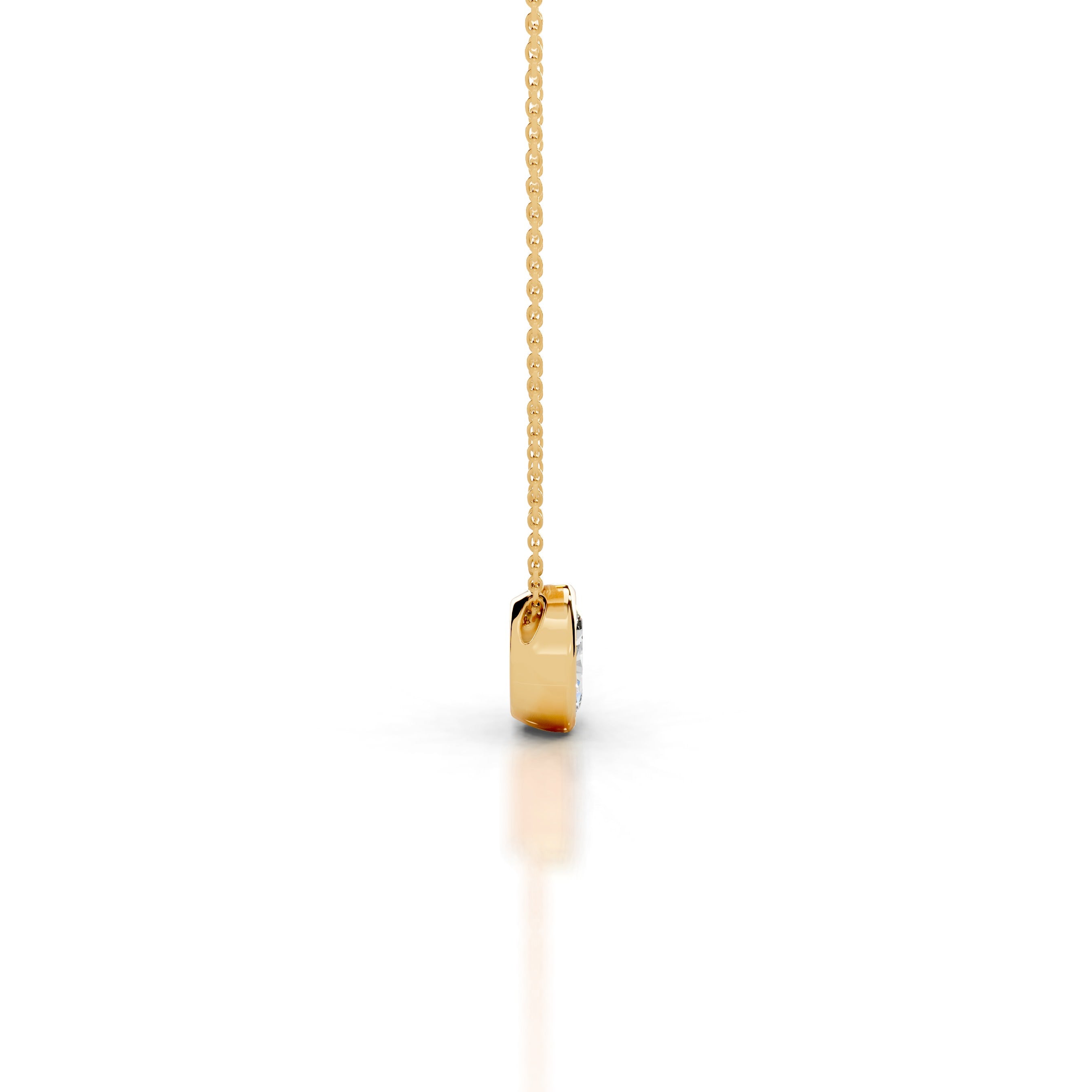 Gianna Lab Grown Diamond Pendant - 18K Yellow Gold、mySite、hinf8tx79