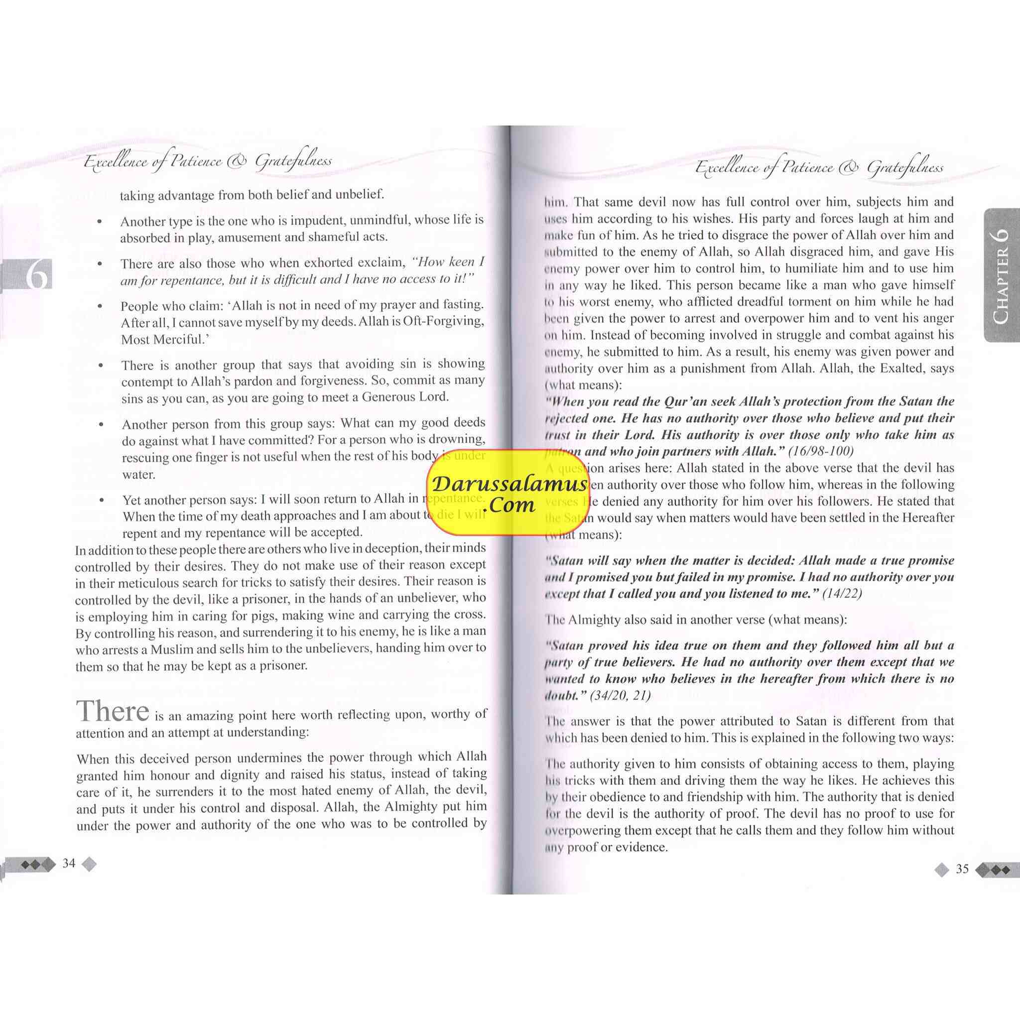 Excellence of Patiene and Gratefulness By Imam Ibn Qayyim Al-Jauziyah、mySite、topwebapps