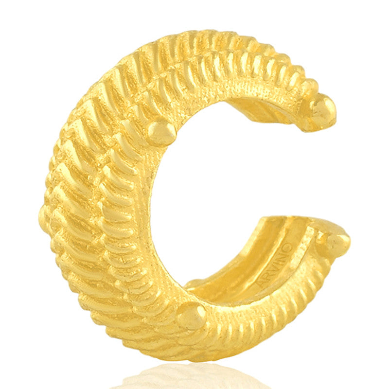 Dotted Carved Ear Cuff | 14K Gold Plated、mySite、camillekostekn