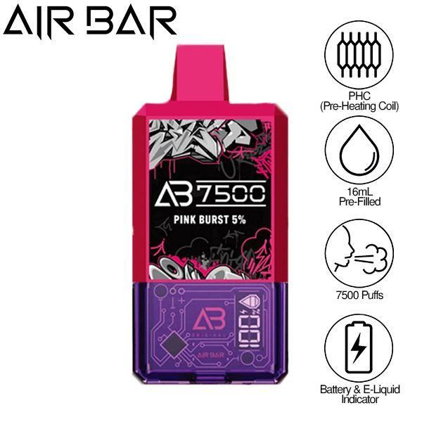 Air Bar AB7500 Puffs 16mL Disposable Vape 10 Pack、mySite、zt4zffjzw