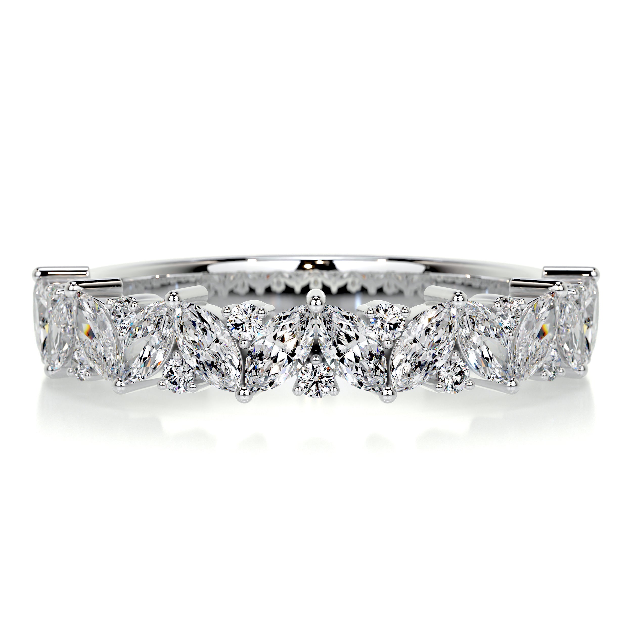 Regina Diamond Wedding Ring (0.85 Carat) -14K White Gold、mySite、hinf8tx79