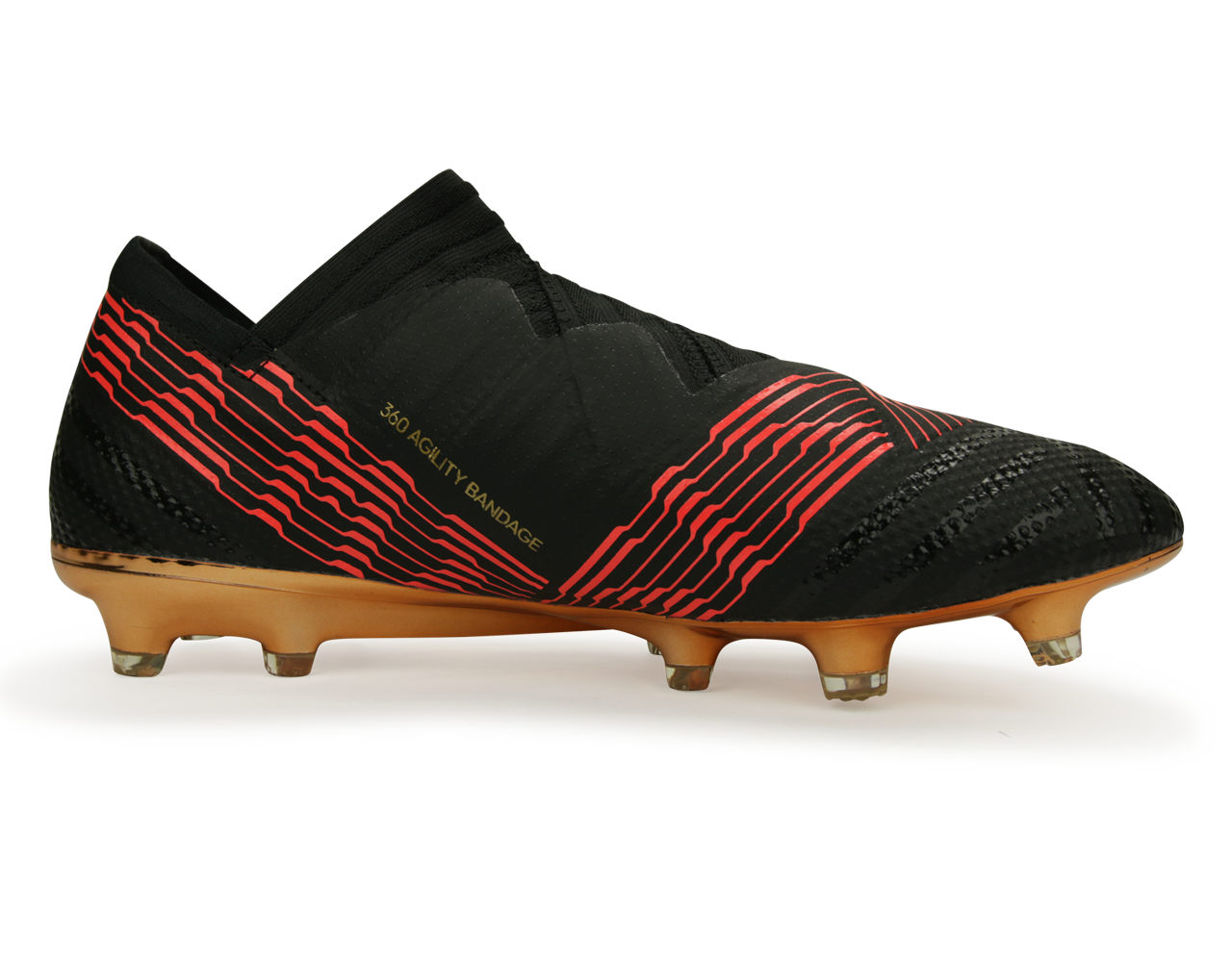 adidas Men's Nemeziz 17+ FG Core Black/Solar Red、mySite、bottomscart
