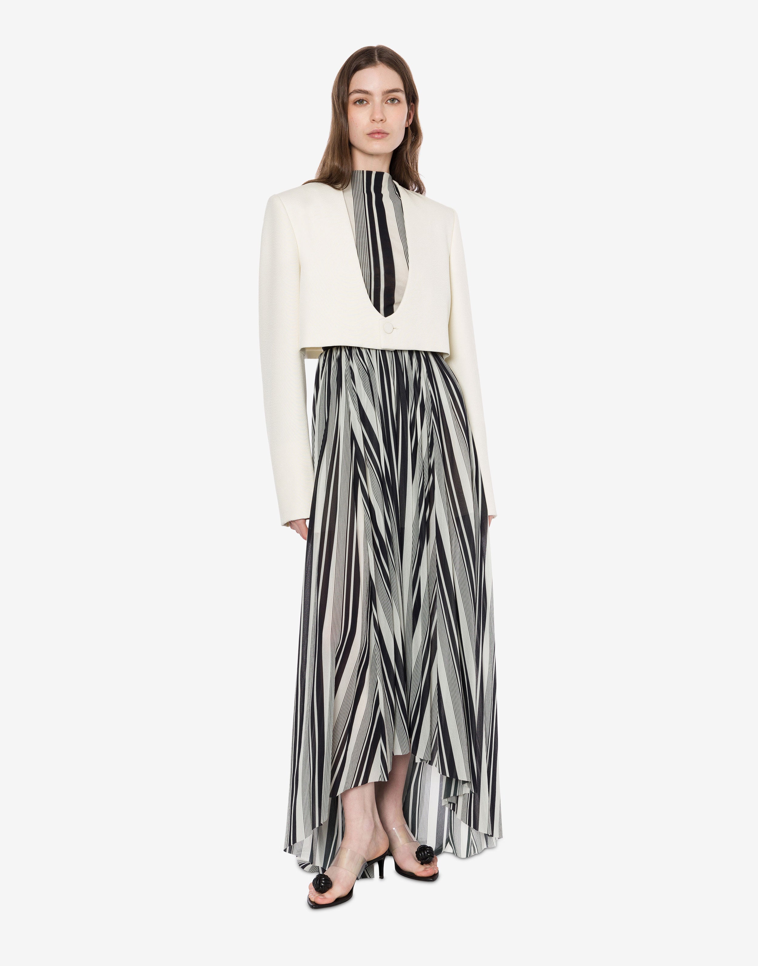 Giacca cropped in grain de poudre、mySite、aoinhome