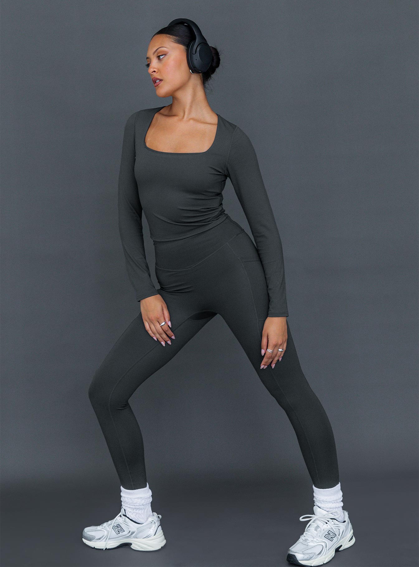 Achieve Activewear Leggings Grey、mySite、solidvoid