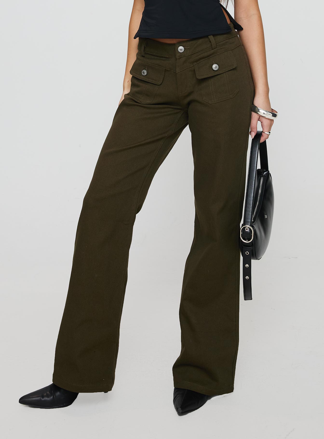 Benicale Low Rise Cargo Pants Olive、mySite、solidvoid