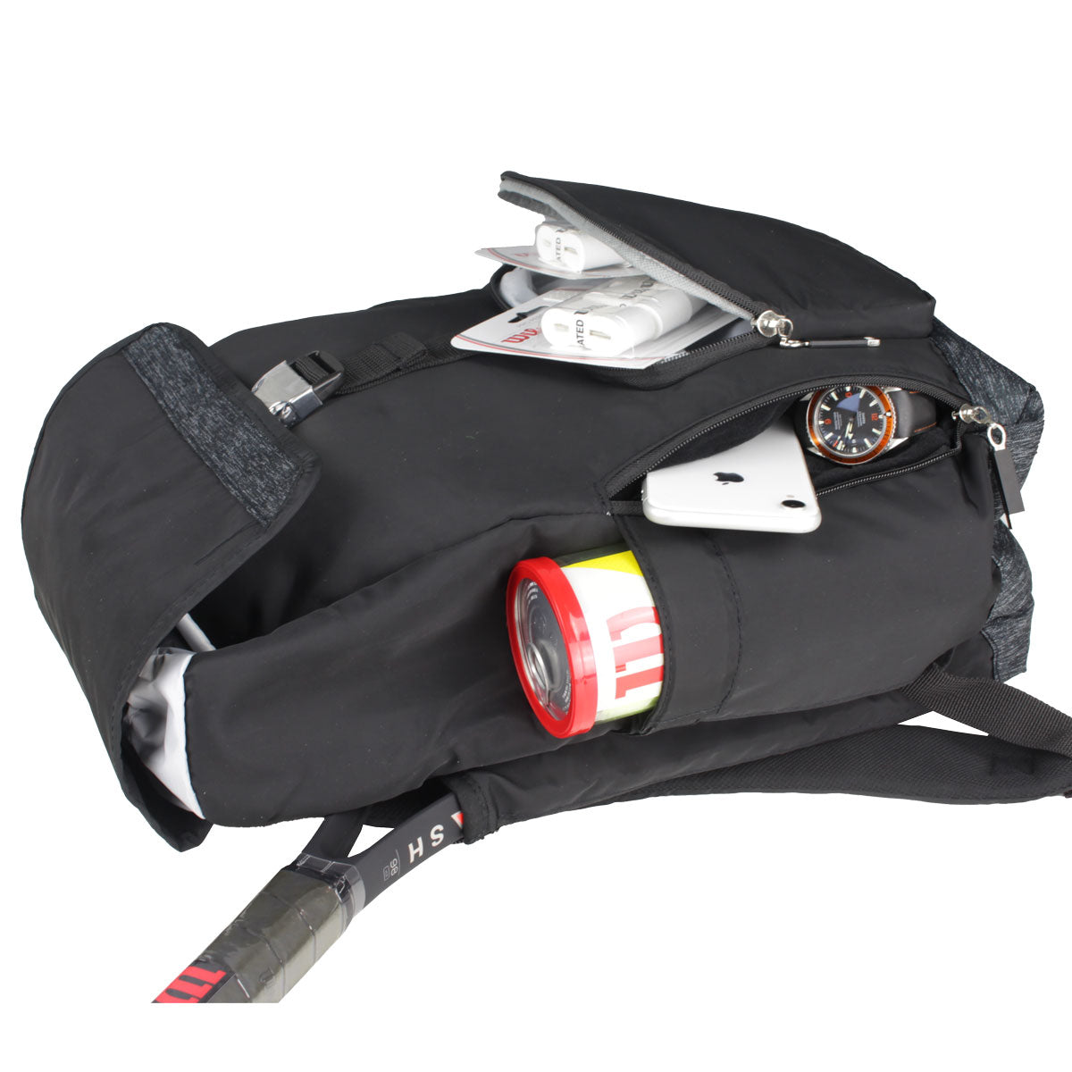 Wilson Women's Foldover Backpack Racquet Bag (Black)