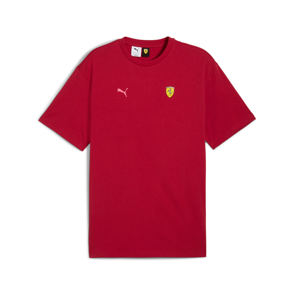 Scuderia Ferrari Miami Graphic Crew Neck Short Sleeve T-Shirt、mySite、gtrtttuynbv