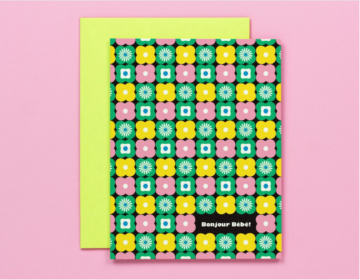 My Darlin' - Bonjour Pattern Fleurs Card、mySite、garagedoors4me