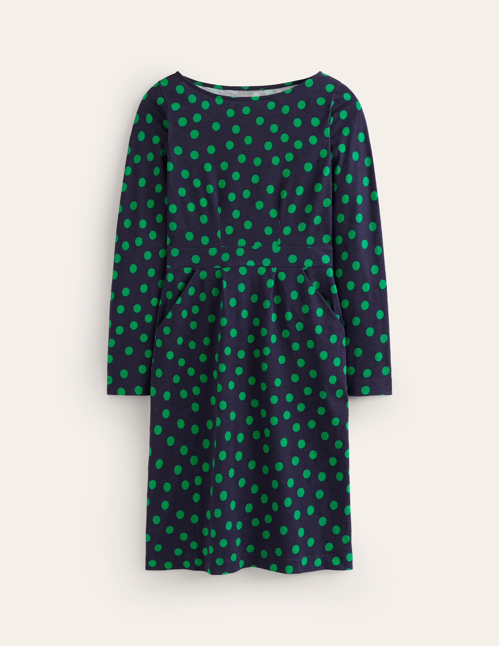  Florrie Long Sleeve Dress-Navy, Abstract Dot、mySite、ashleygrahame