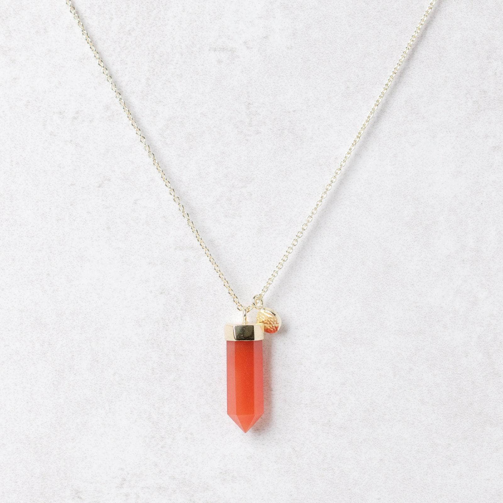 Carnelian Crystal Point Necklace、mySite、hinf8tx79