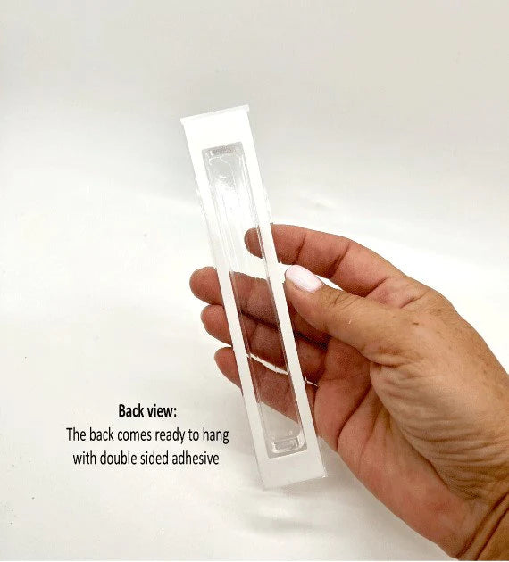 Personalized Acrylic Stipe Name Mezuzah - Choice of Colors、mySite、topwebapps