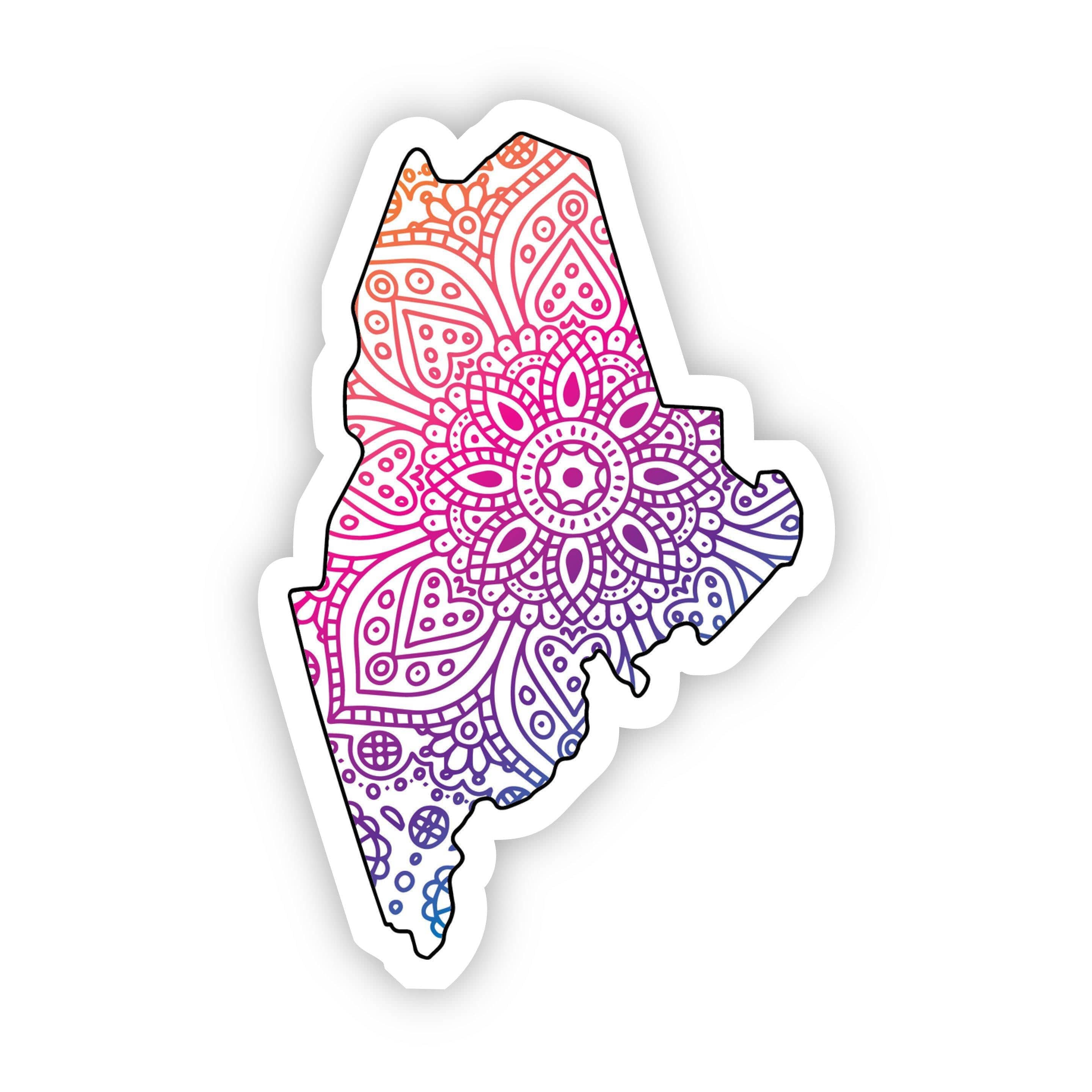  Maine Mandala Pattern Sticker、mySite、elrpsem3k