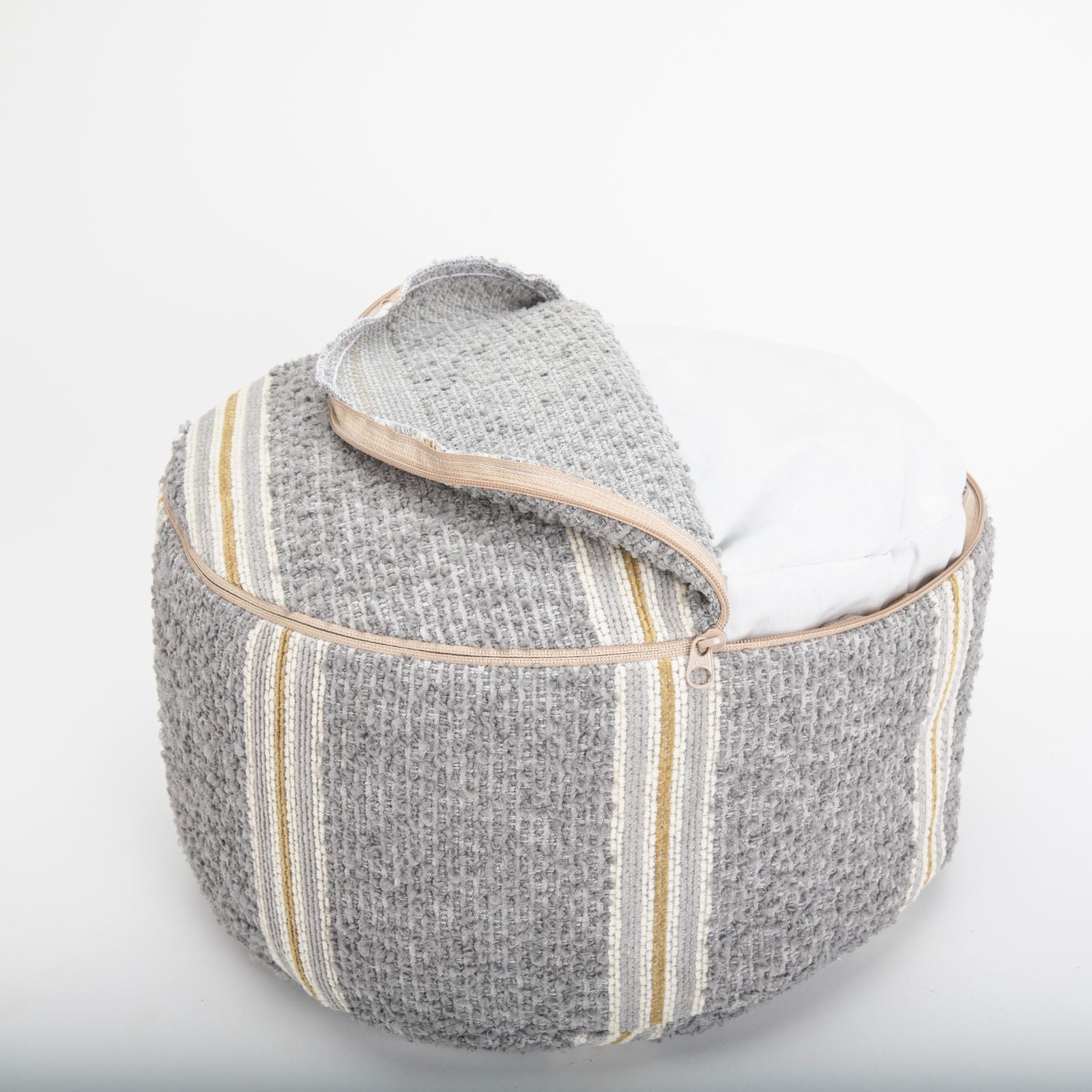 Theodore Stripe Buckwheat Hull Zafu - COVER ONLY、mySite、topwebapps