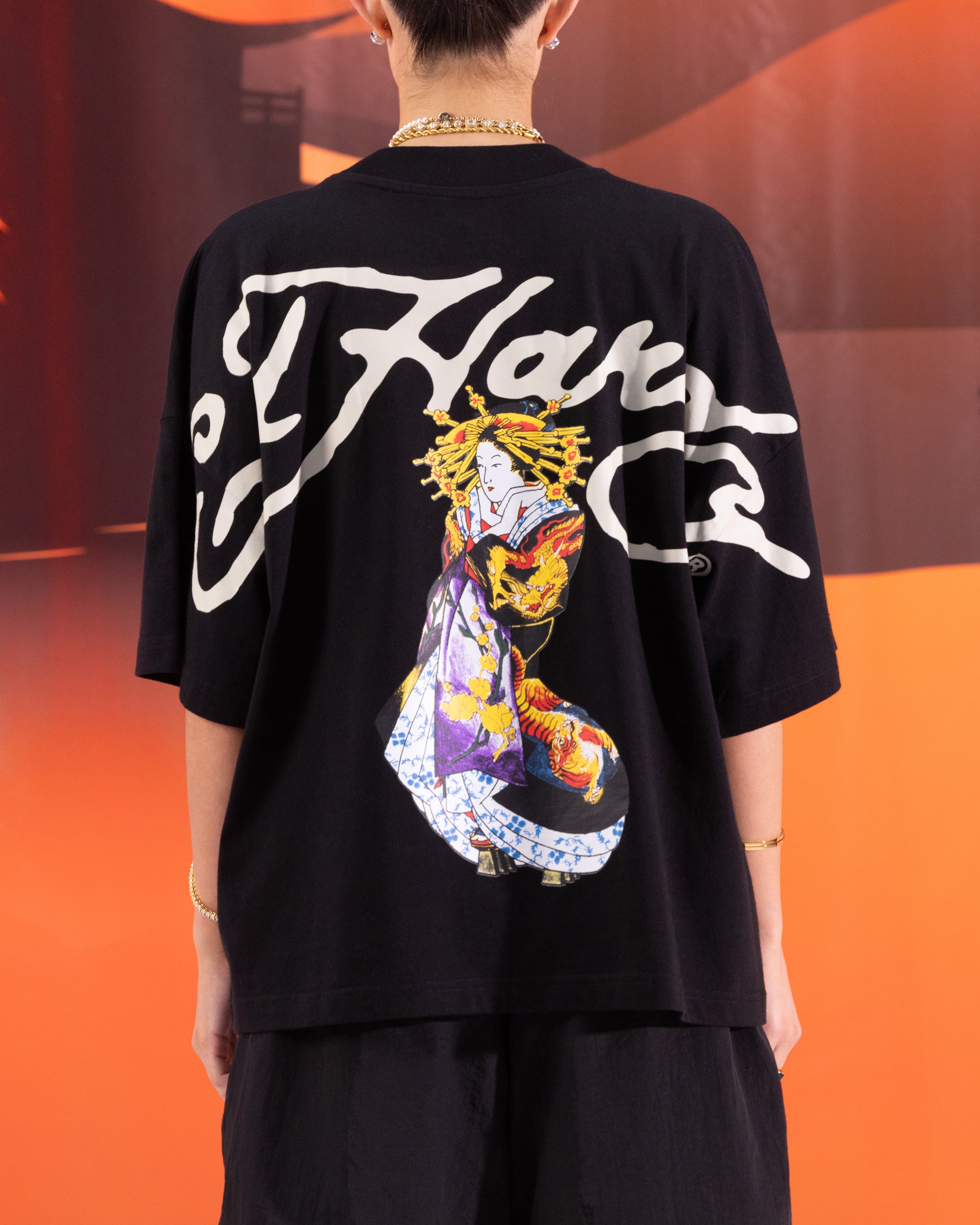 Ed Hardy Geisha T-Shirt Black、mySite、zt4zffjzw