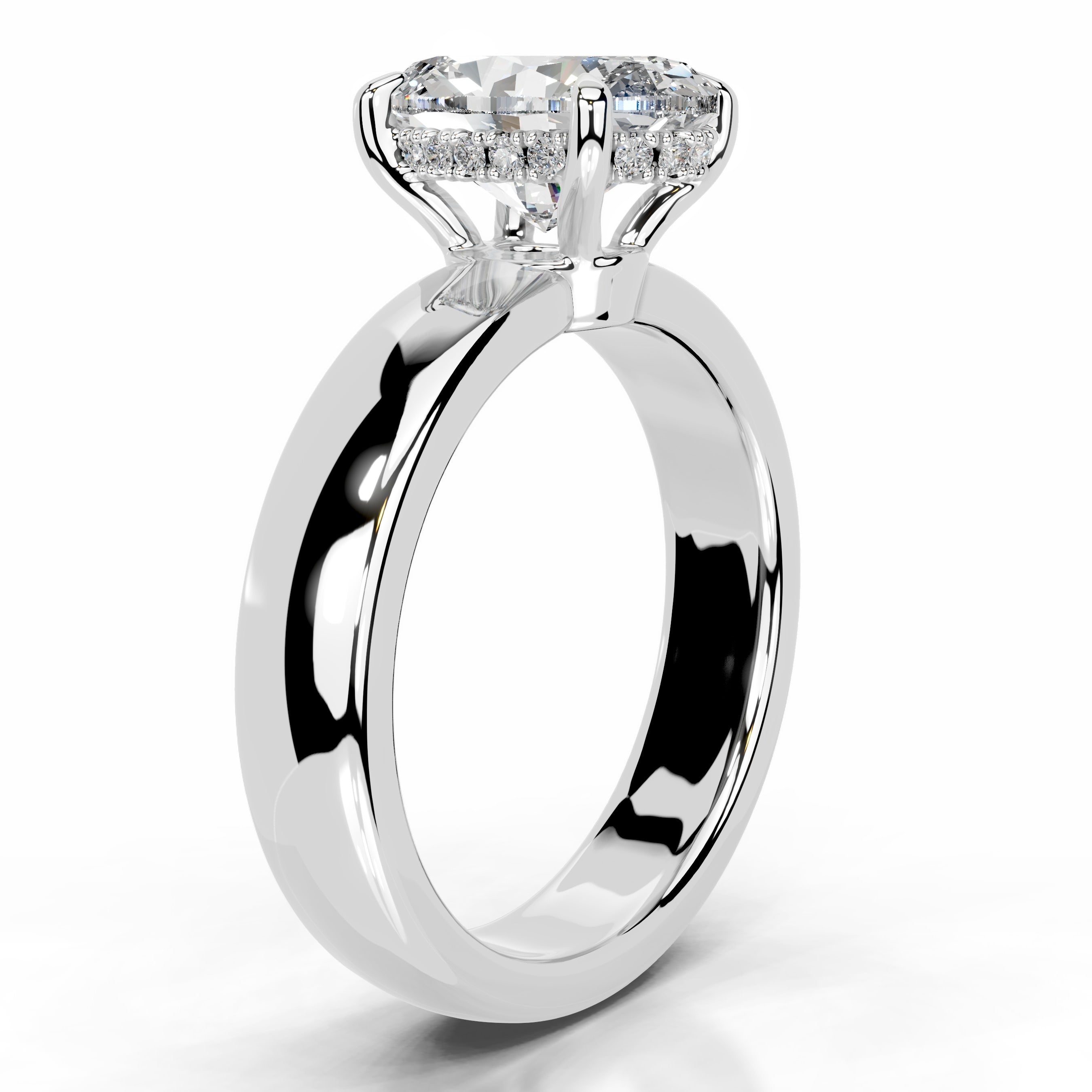 Lux Diamond Engagement Ring - 14K White Gold、mySite、hinf8tx79