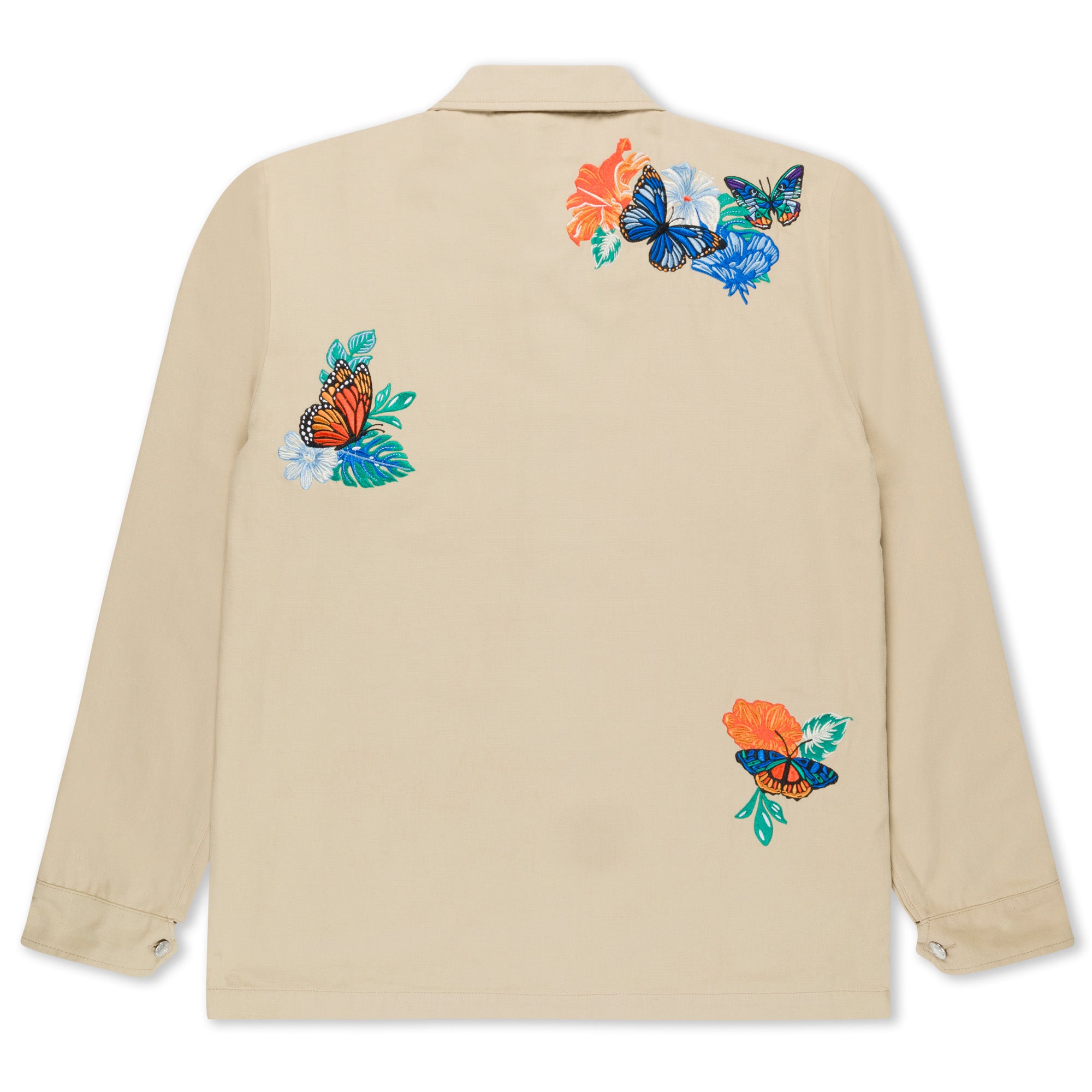  Los Ripndip Canvas Button Down Jacket (Khaki)、mySite、merchandisen