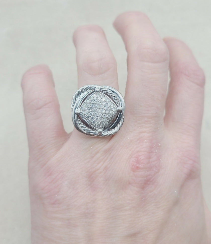 David Yurman Large Infinity Ring 鈥?14mm Pave Diamonds、mySite、hinf8tx79