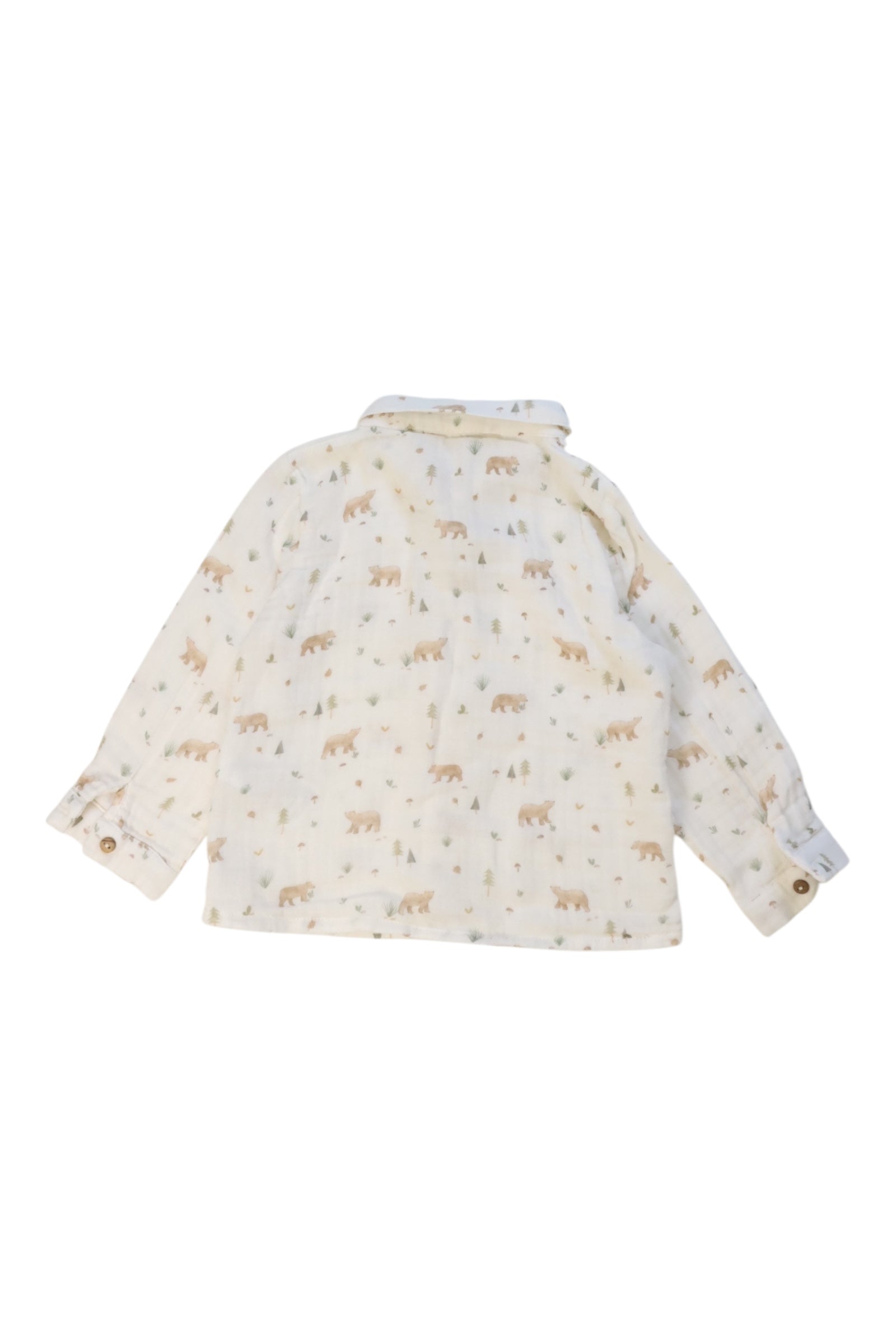 Wedoble Animal Print Button-Up Shirt 12-18M、mySite、g9winljtr