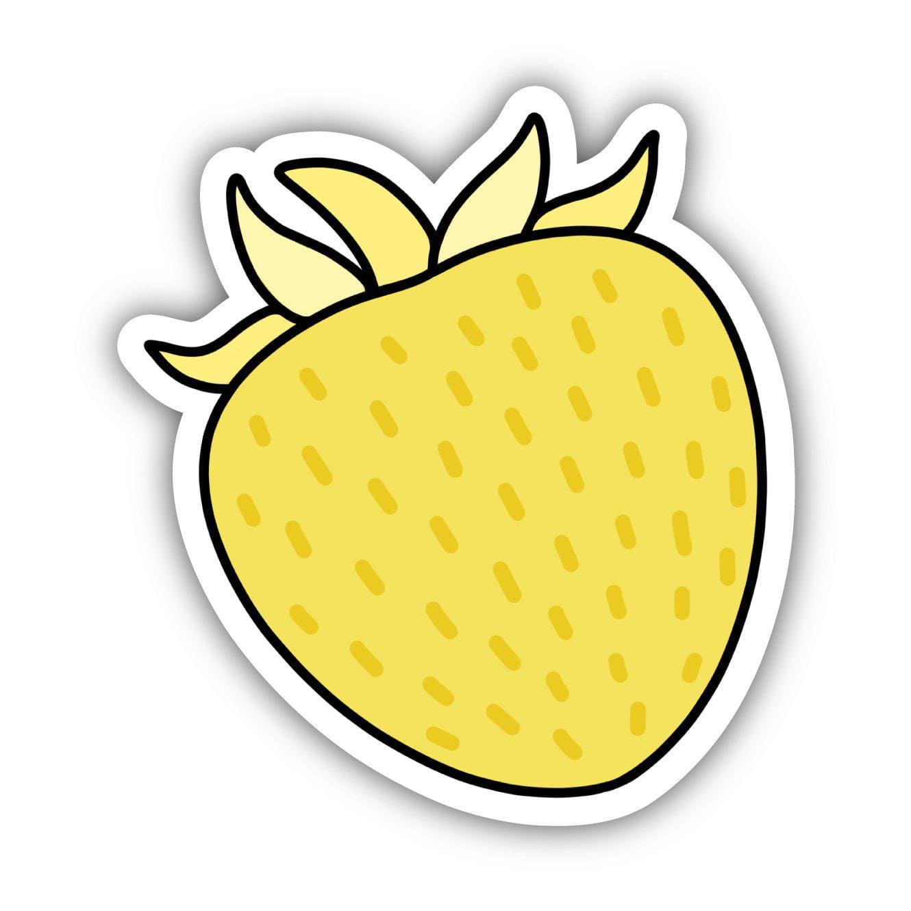  Yellow Strawberry Aesthetic Sticker、mySite、elrpsem3k