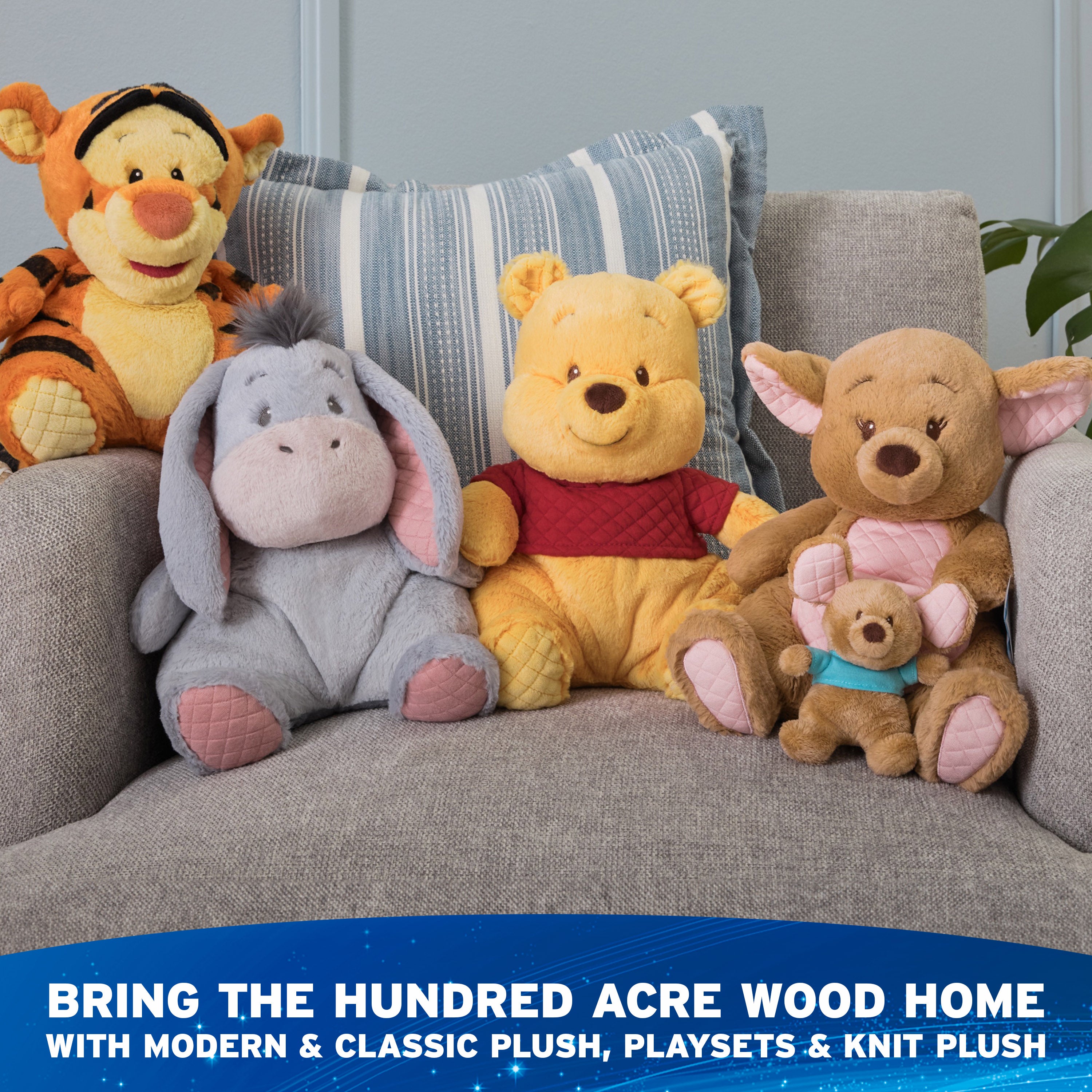 Winnie the Pooh & Piglet Knit Plush, 10 in、mySite、pszhyizbm