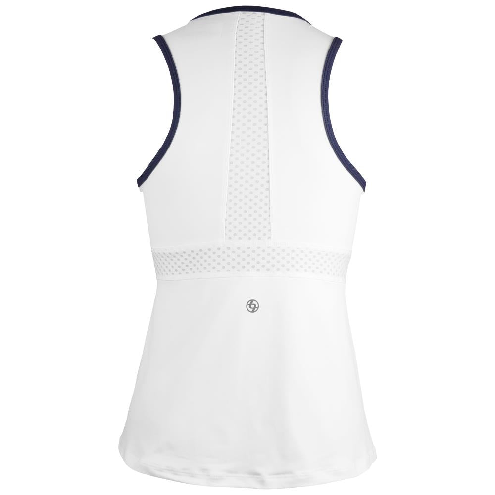 Lija Women's Holiday Spice Tank - White/Eggplant