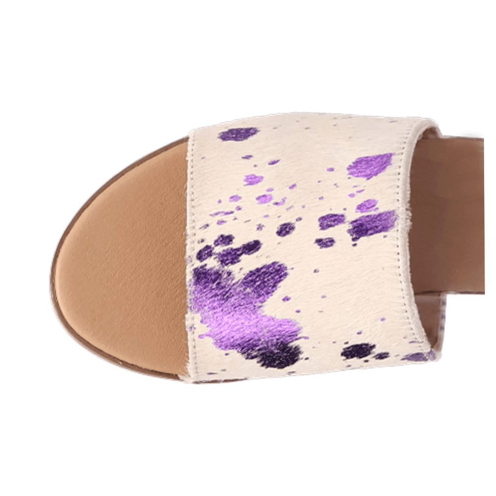 Moo Moo Metallic Slide Sandals、mySite、gtrtttuynbv