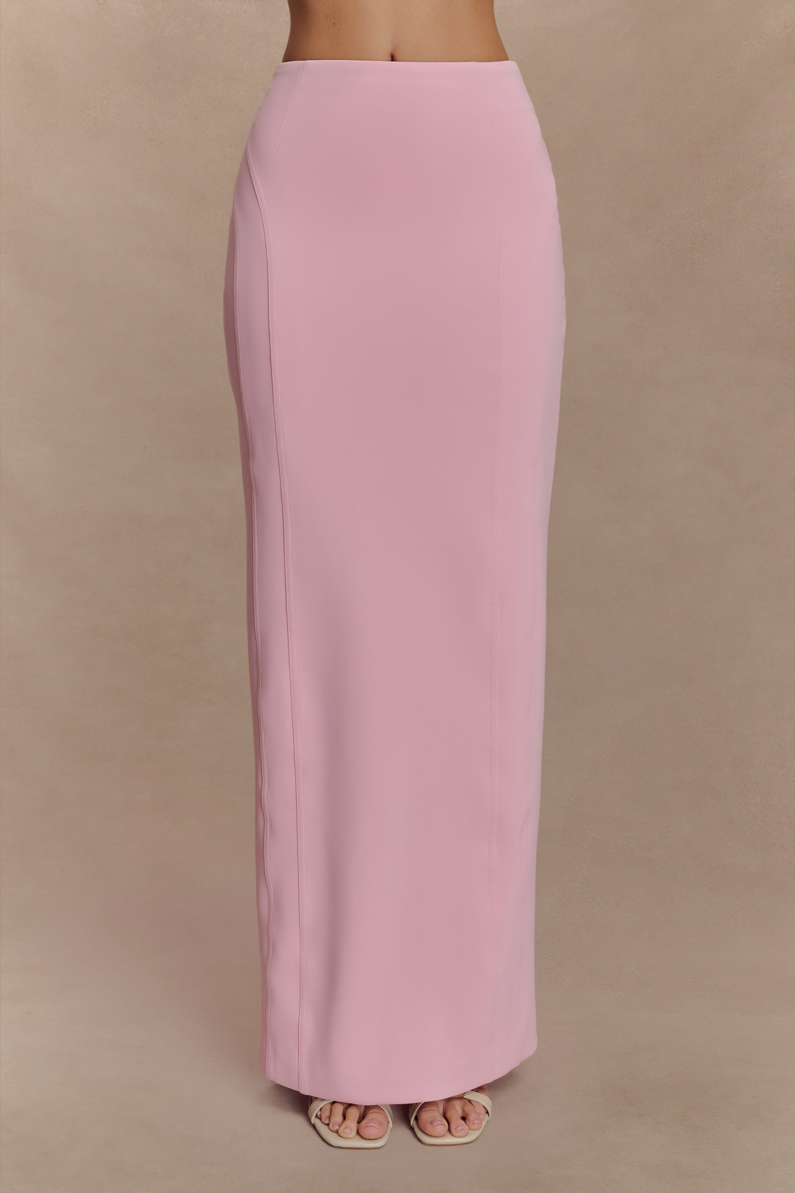 Alma High Waist Maxi Skirt - Candy Pink、mySite、solidvoid