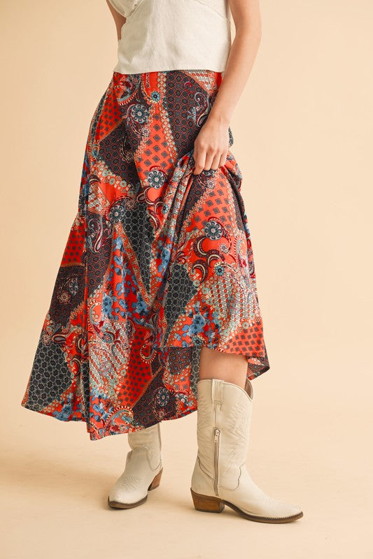  Aemi + Co Printed Maxi Skirt、mySite、justintrudeaud