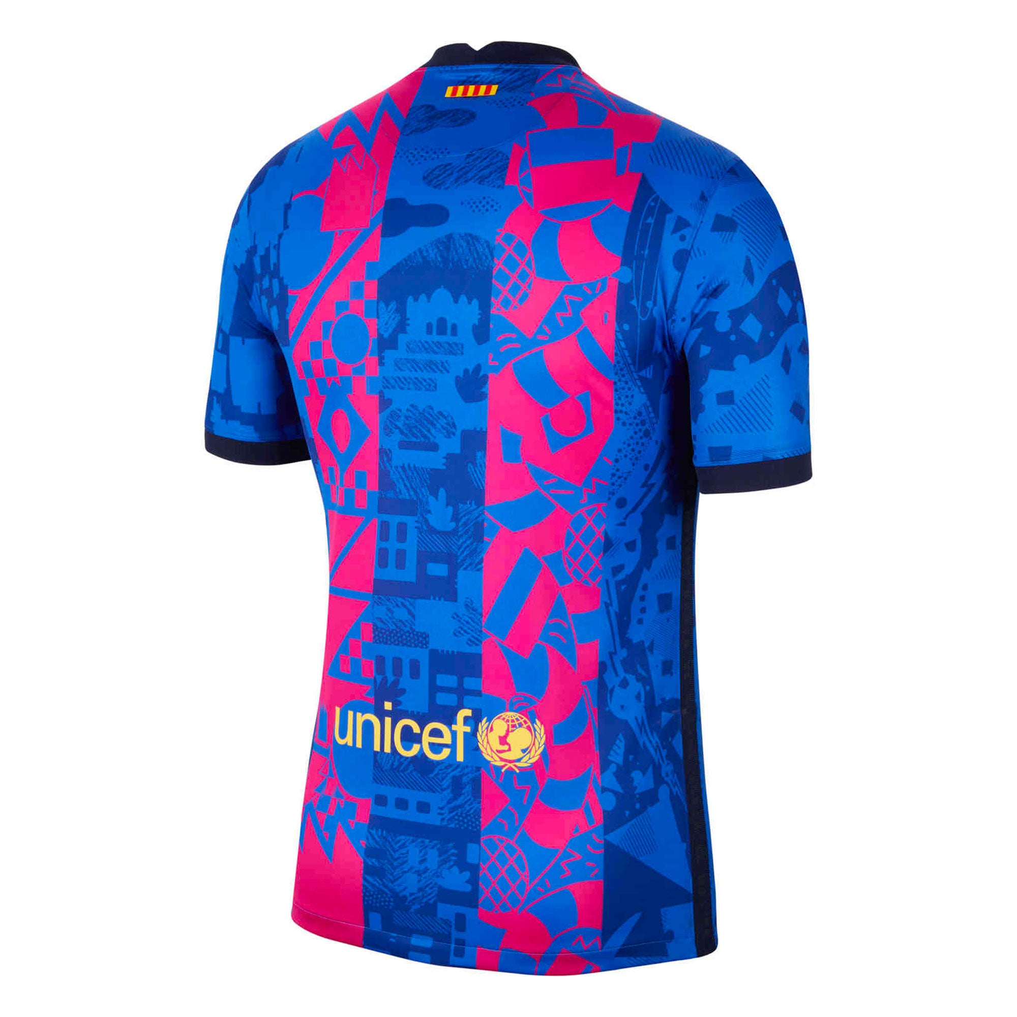 Nike Men's FC Barcelona 2021/22 Third Jersey Hyper Royal/Varsity Maize、mySite、noshort