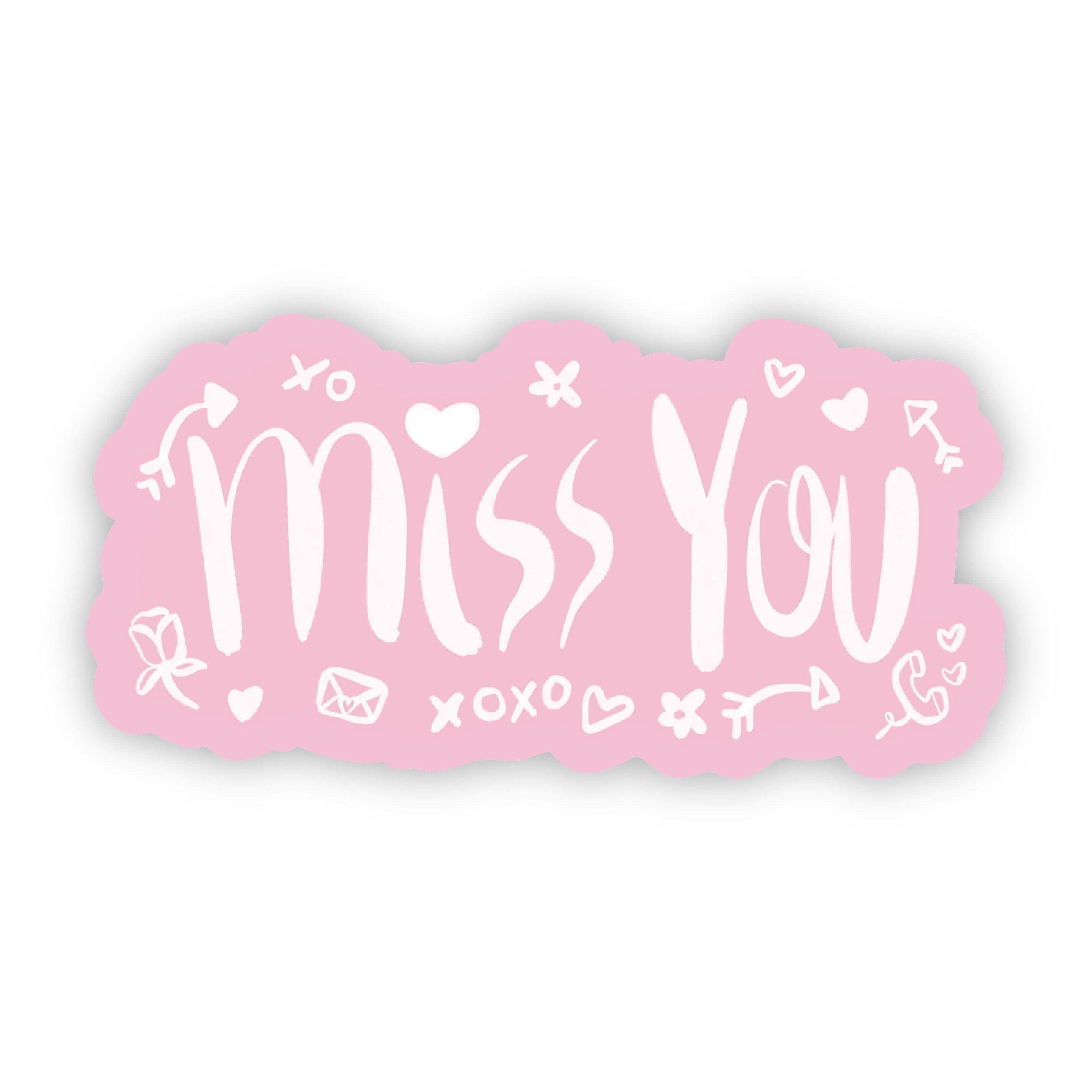  Miss You Pink Love Sticker、mySite、elrpsem3k