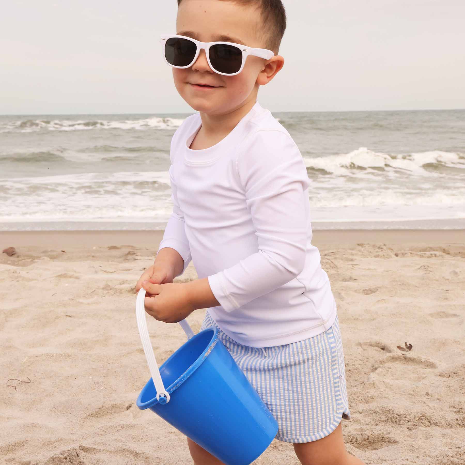  Boy's Swim Trunks | Seersucker Blue、mySite、layawaytickets