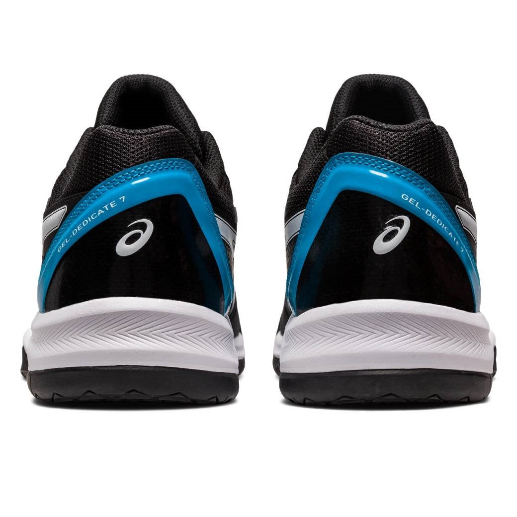 Asics Gel Dedicate 7 Men's Tennis Shoe (Black/Blue)