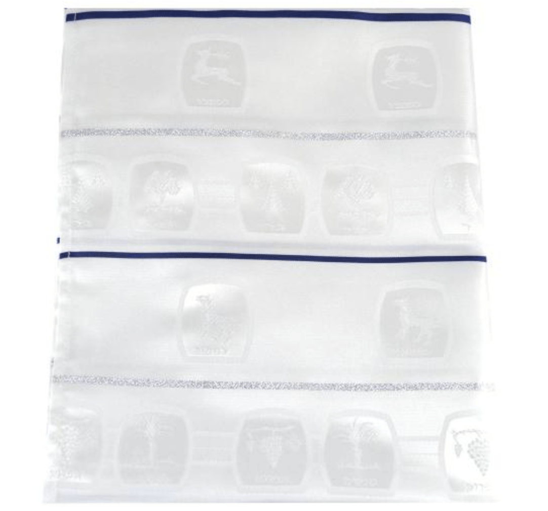 Blue and Silver Stripe Shvotim Tallis、mySite、topwebapps