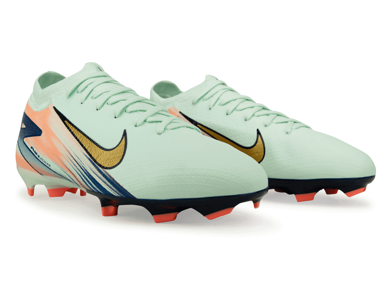 Nike Kids Zoom Mercurial Vapor 16 Pro MDS 009 FG Barely Green/Metallic Gold、mySite、noshort