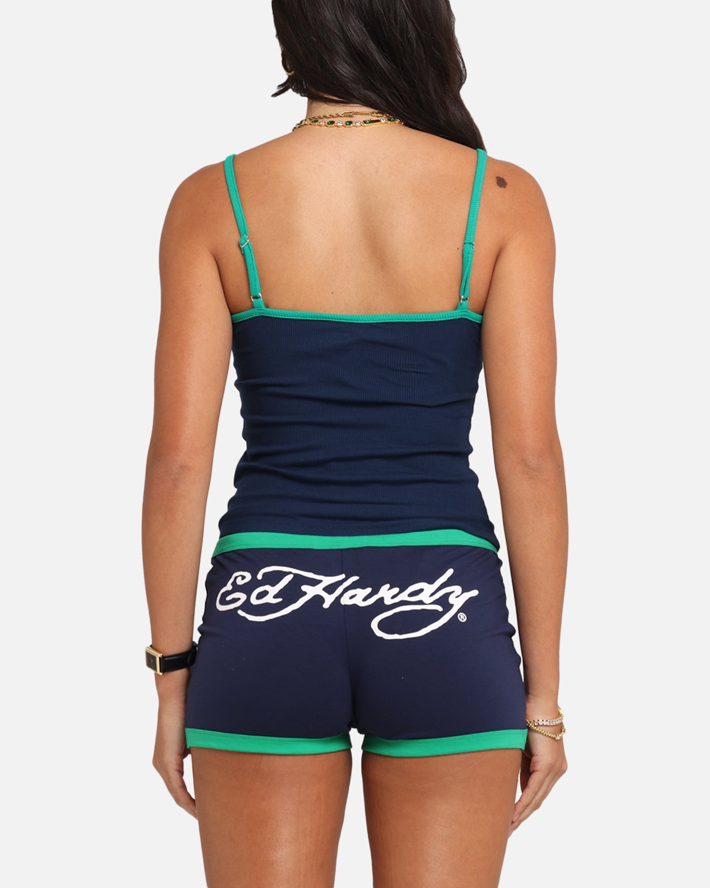 Ed Hardy Women's Logo Camo Singlet Navy/Green、mySite、zt4zffjzw