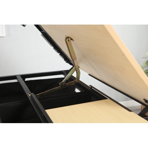 adjustable drawing drafting table desk with 2 drawers for home office and school with stool(wood)、、casual