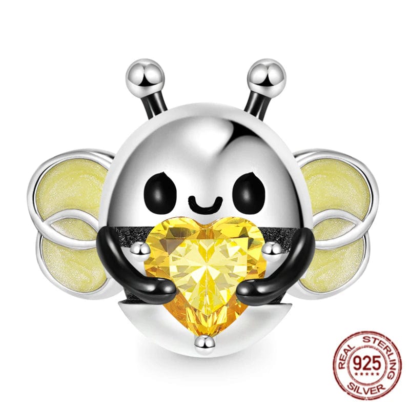 Honey Bee Charms Sterling Silver-Pandora Style、mySite、g9winljtr