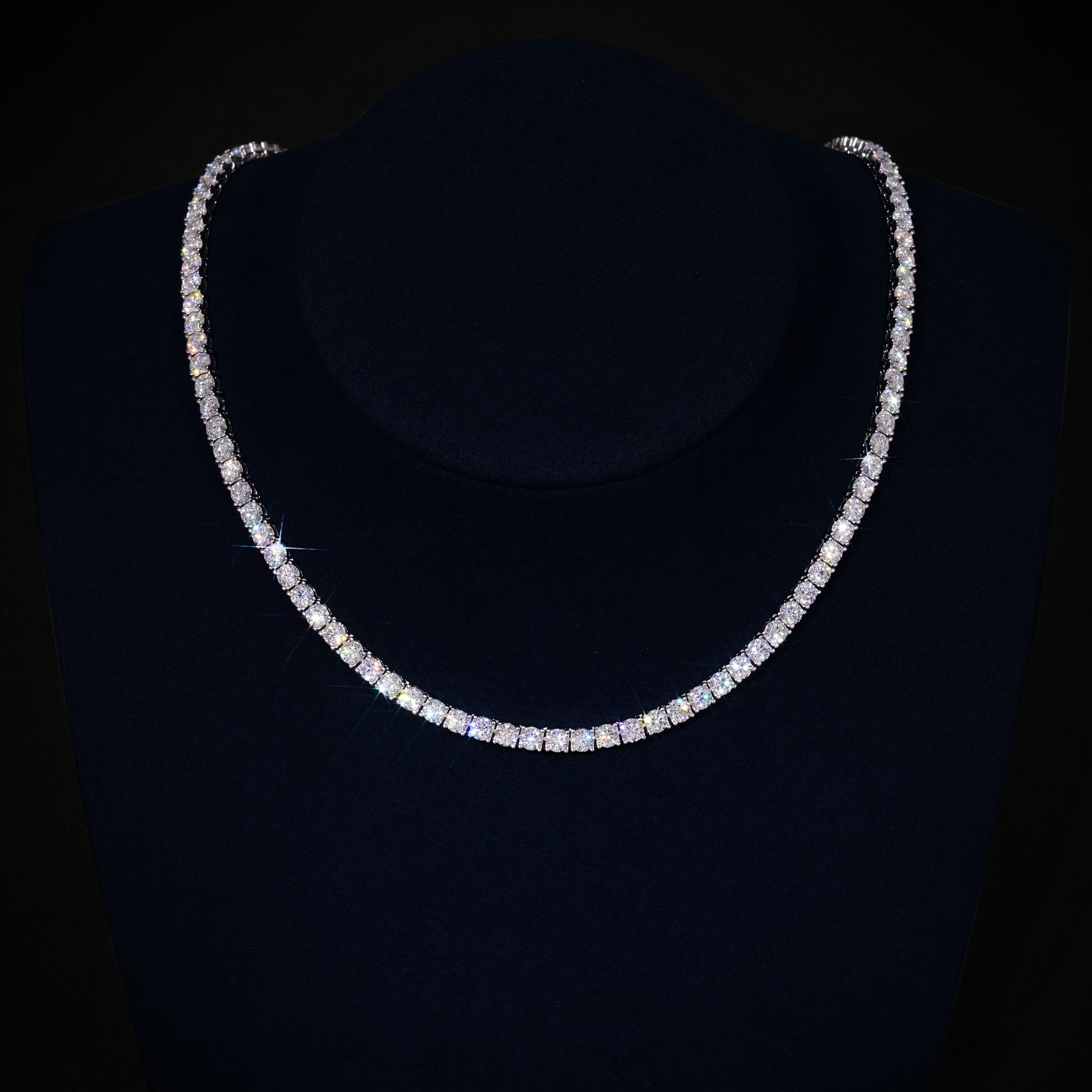 4MM Moissanite Tennis Chain 14K Gold、mySite、hinf8tx79