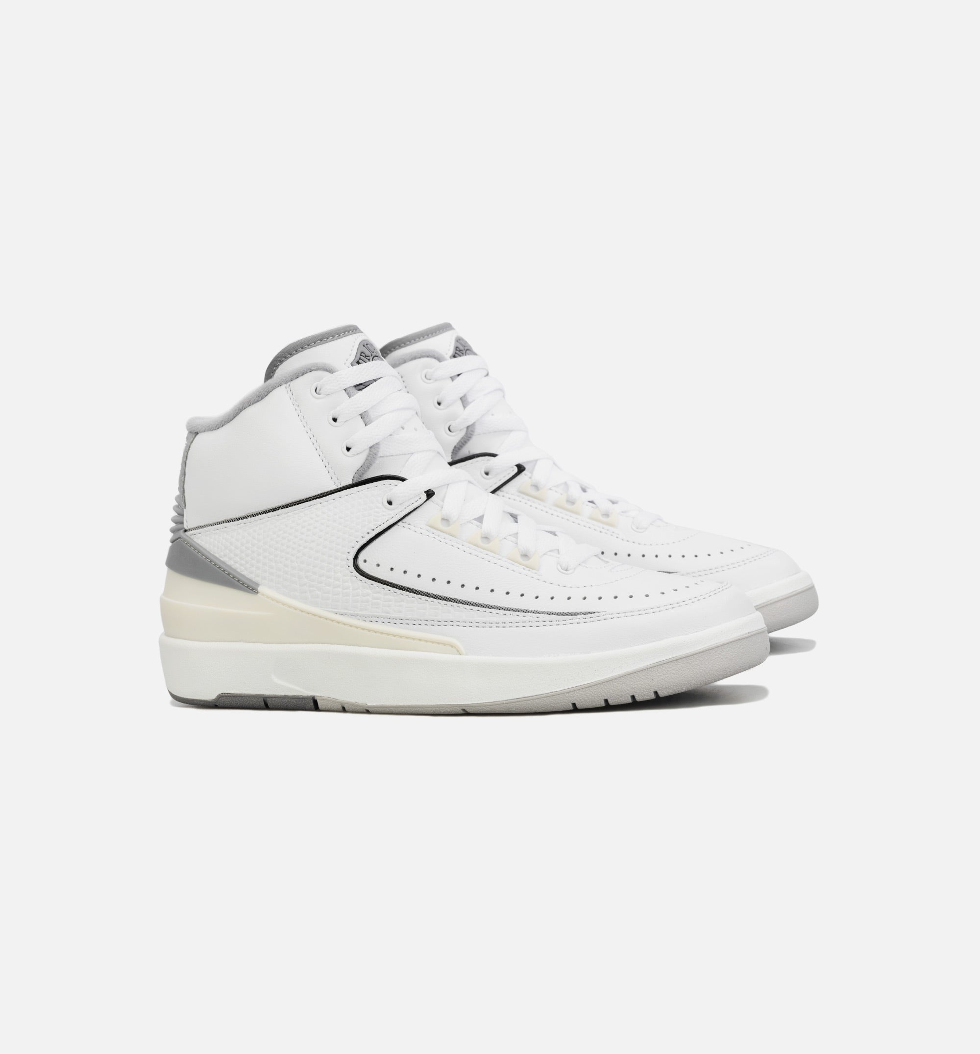 Air Jordan 2 Retro Cement Grey Grade School Lifestyle Shoe - White/Grey、mySite、dreamappss