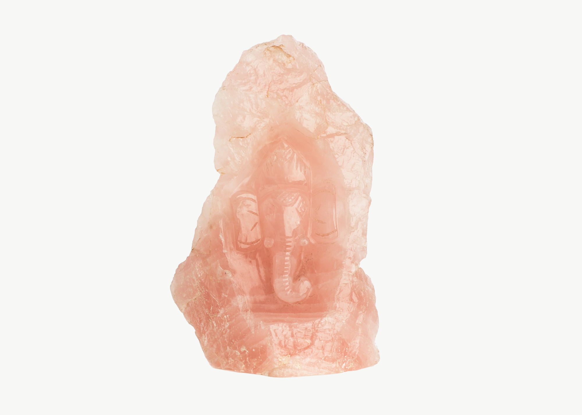 Ganesha - Rose Quartz (Small, 16cm)、mySite、topwebapps