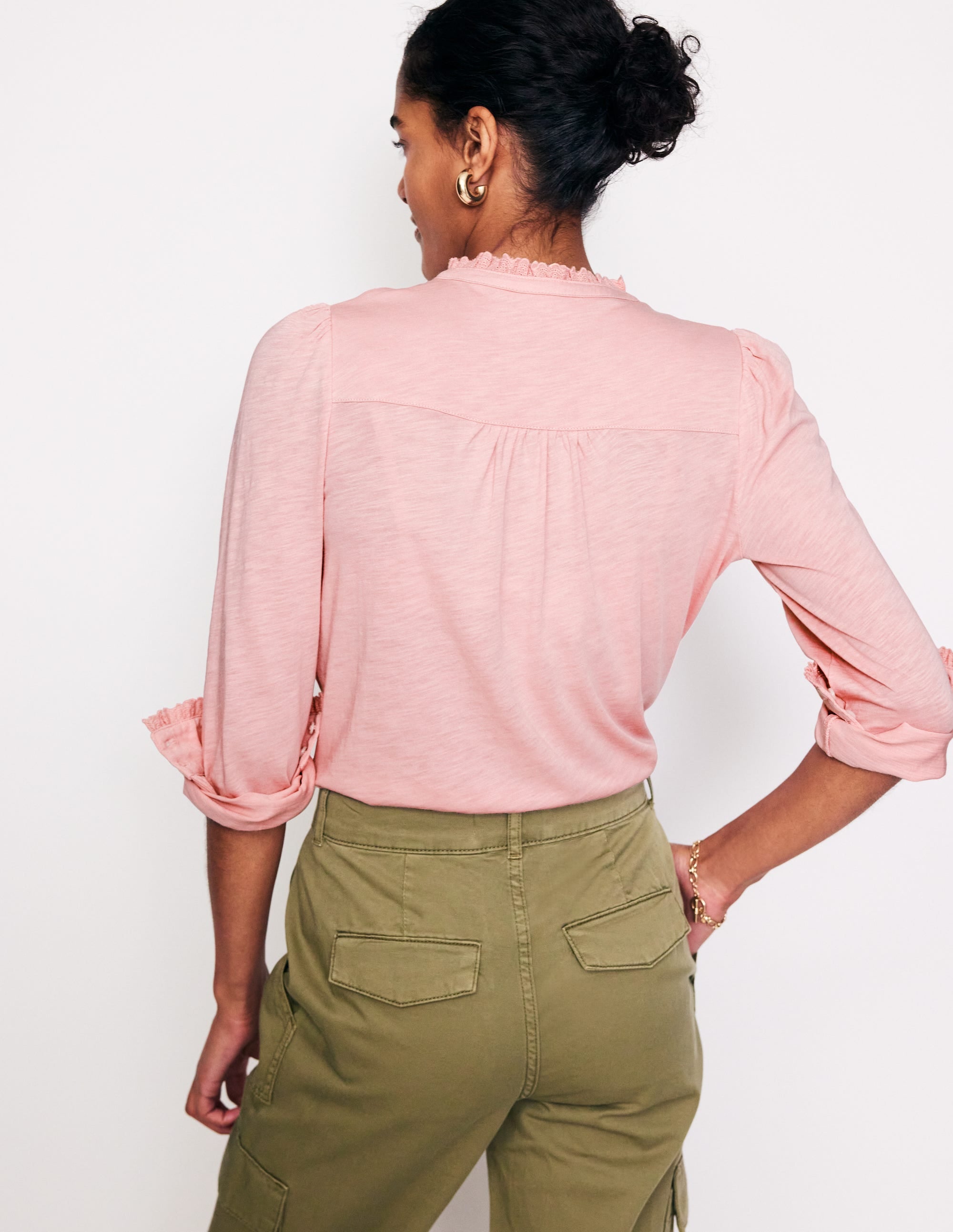  Caroline Broderie Jersey Shirt-Quartz、mySite、ashleygrahame