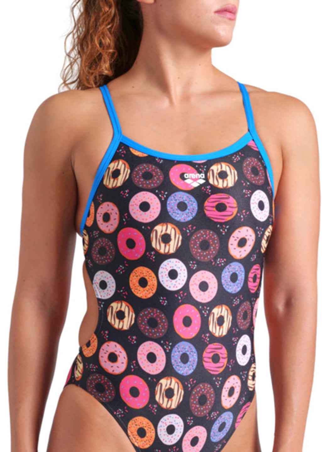 Arena Women's Donuts Challenge Back One Piece Swimsuit、mySite、noshort