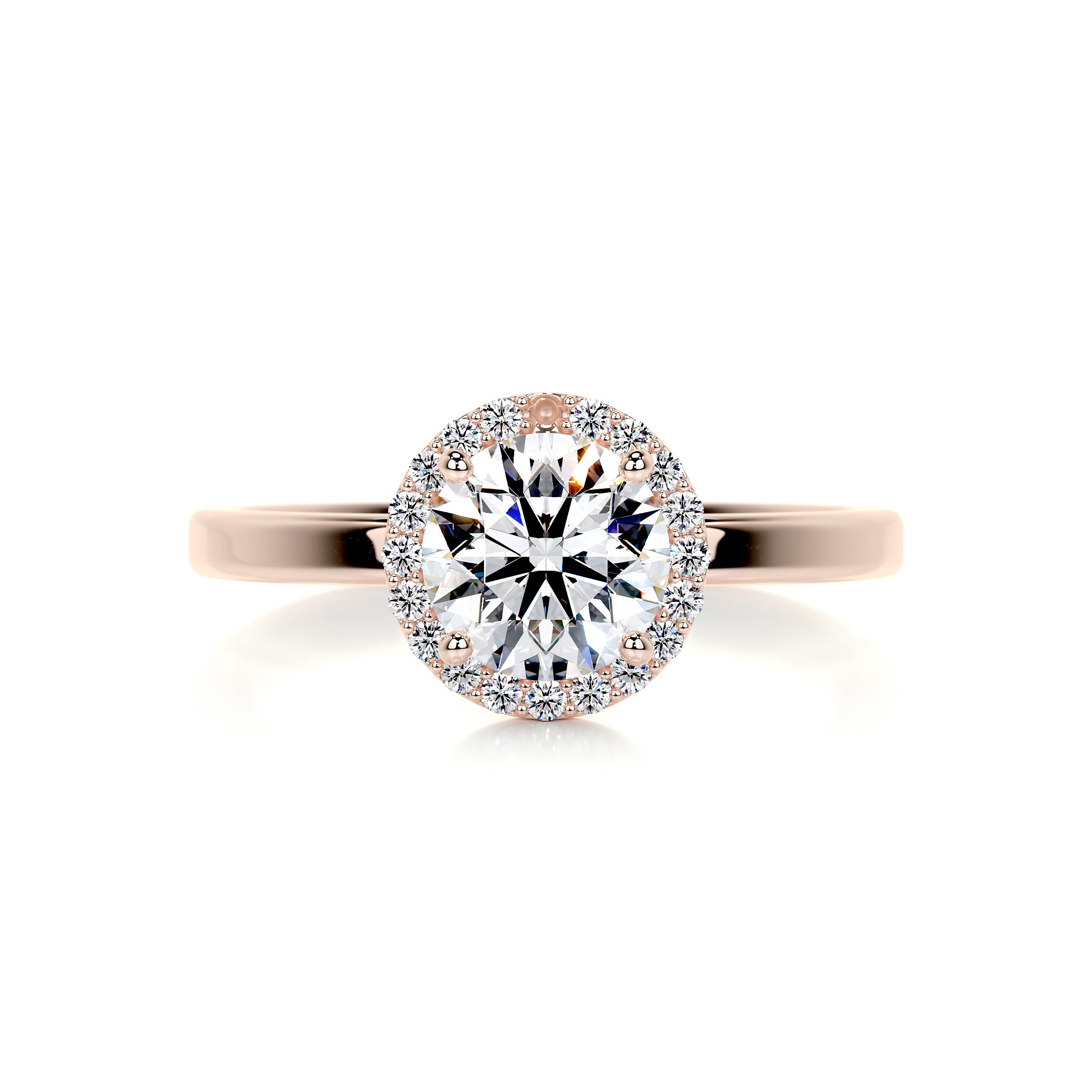 Anne Moissanite & Diamond Ring -14K Rose Gold、mySite、hinf8tx79