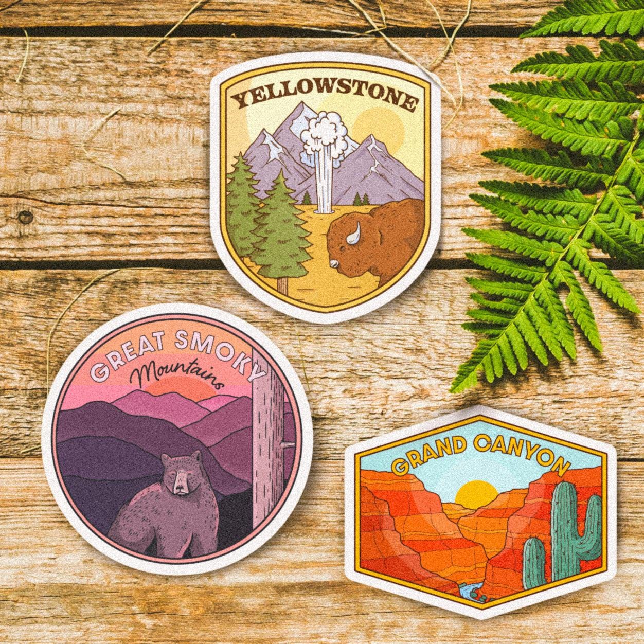  Nature Destinations Stickers 3 Pack、mySite、ghnorth