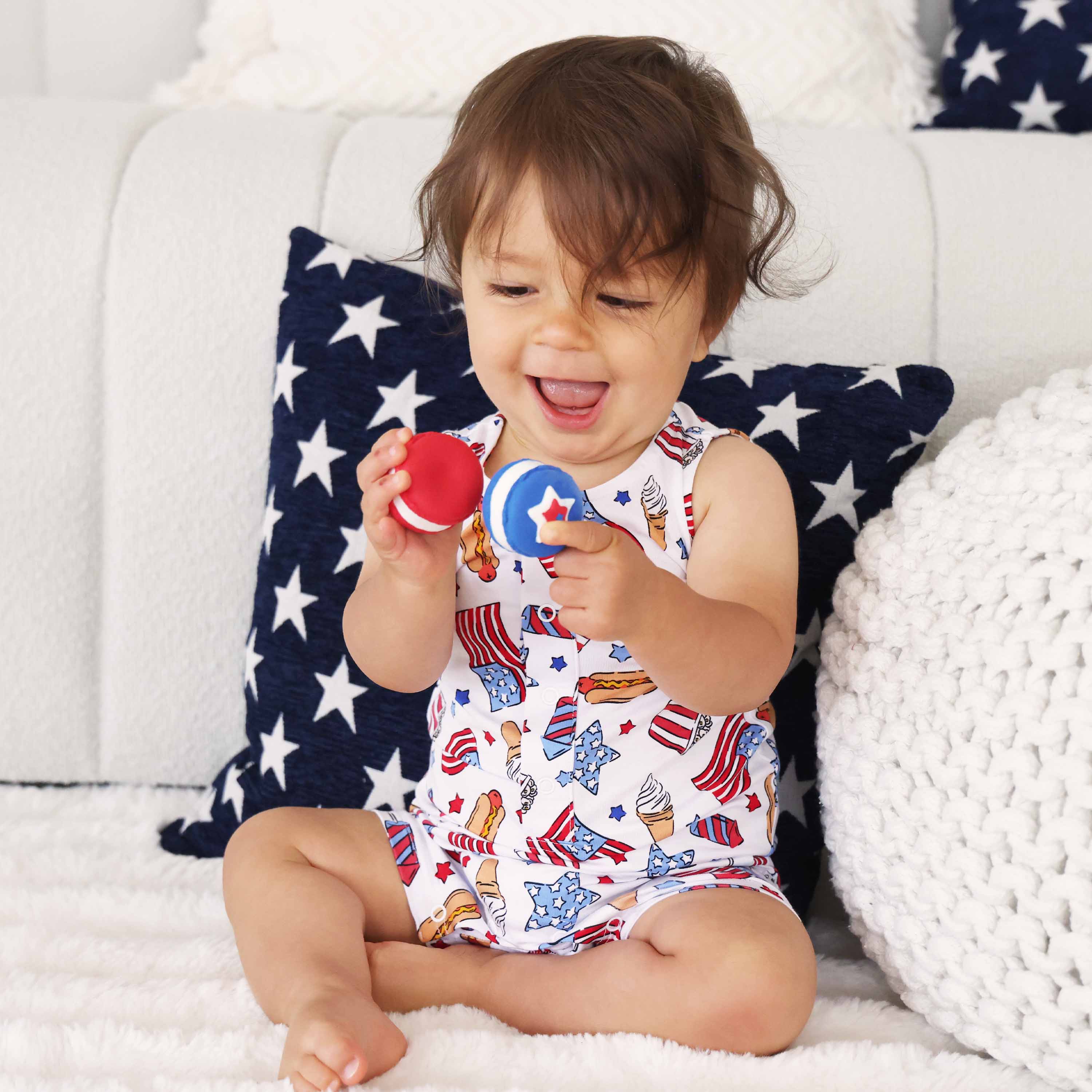  Sleeveless Snap Romper | Party in the USA Fireworks、mySite、layawaytickets