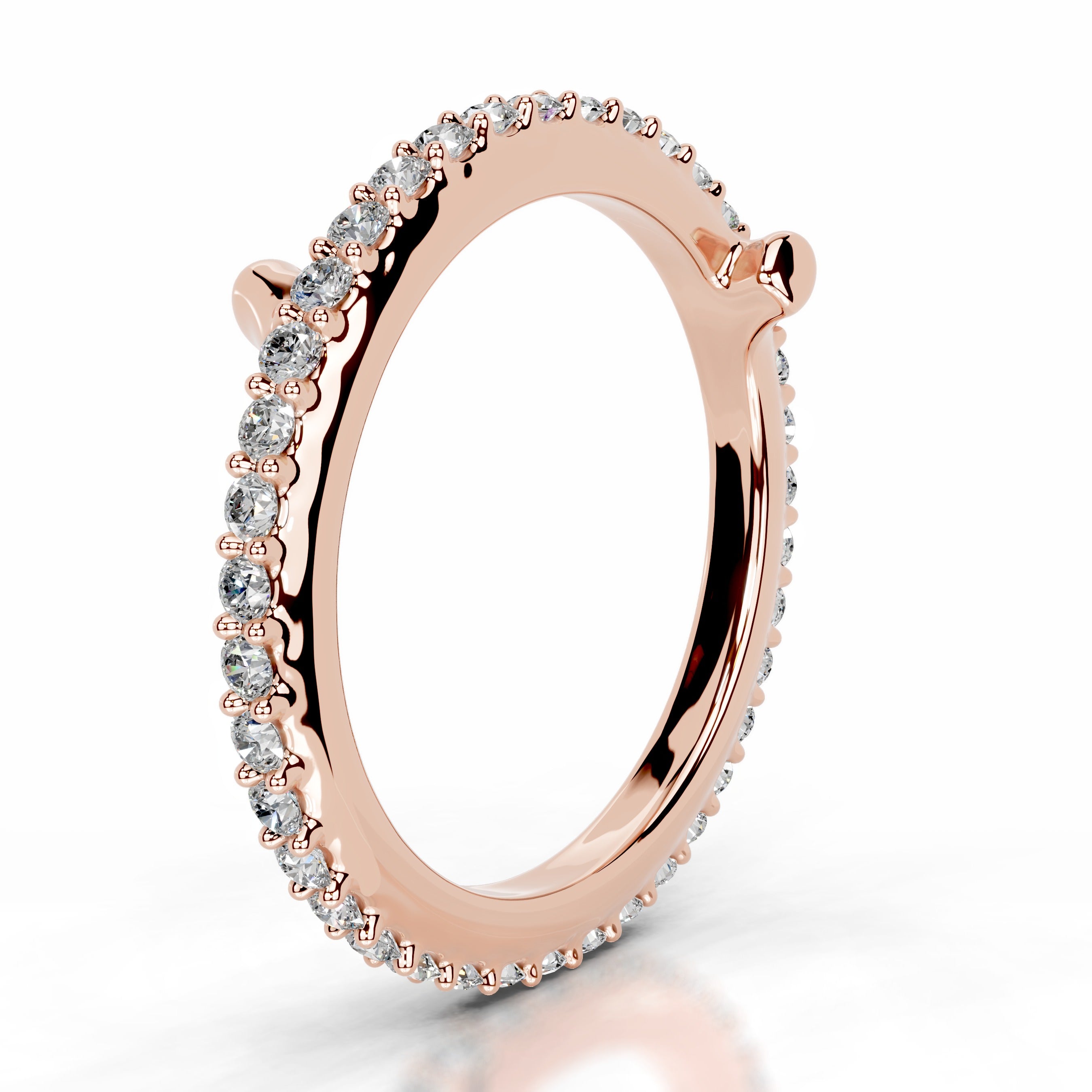 Eternal Love Lab Grown Diamond Wedding band - 14K Rose Gold、mySite、hinf8tx79