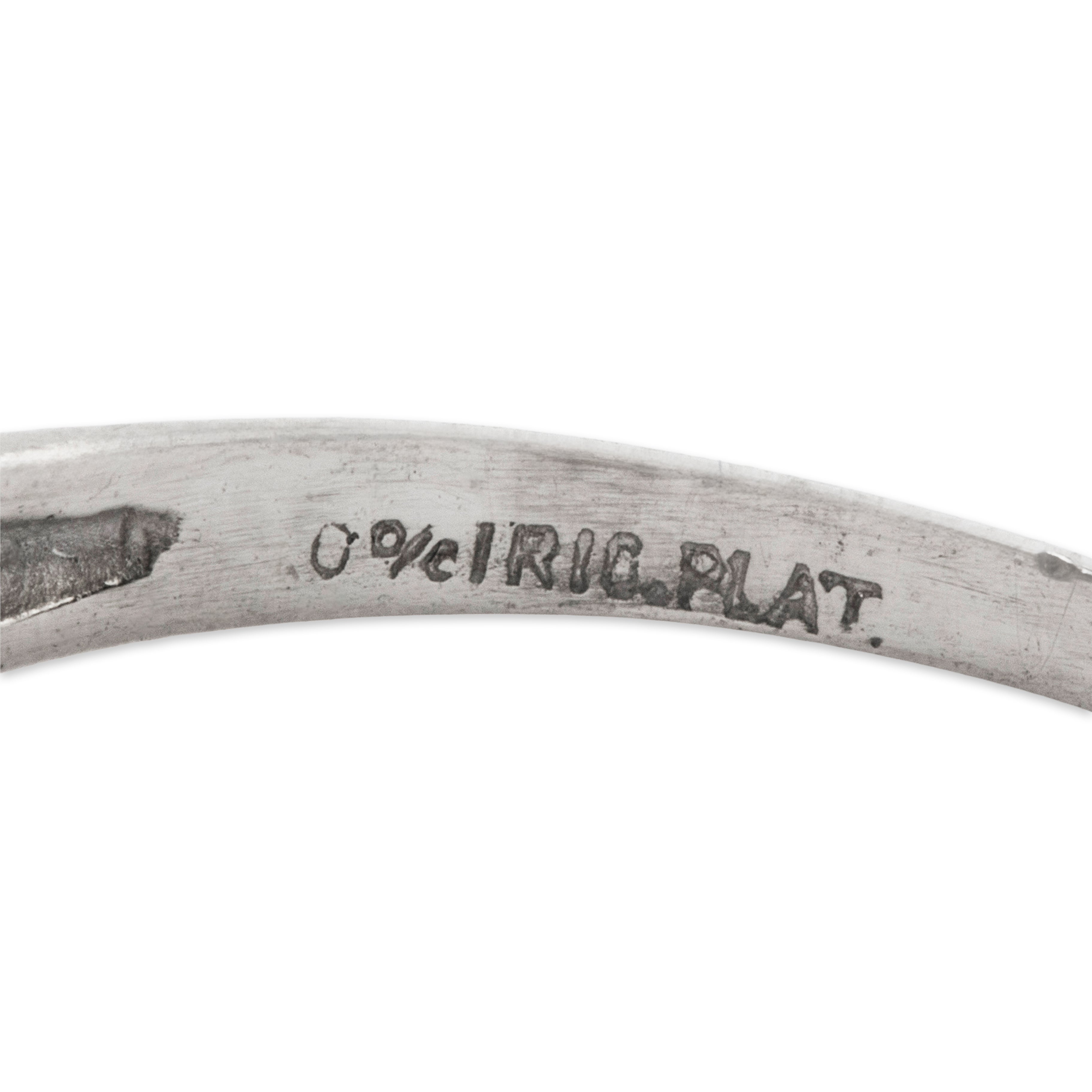 Vintage Platinum .834cttw Old European Cut Diamond Engagement Ring 6.75、mySite、hinf8tx79