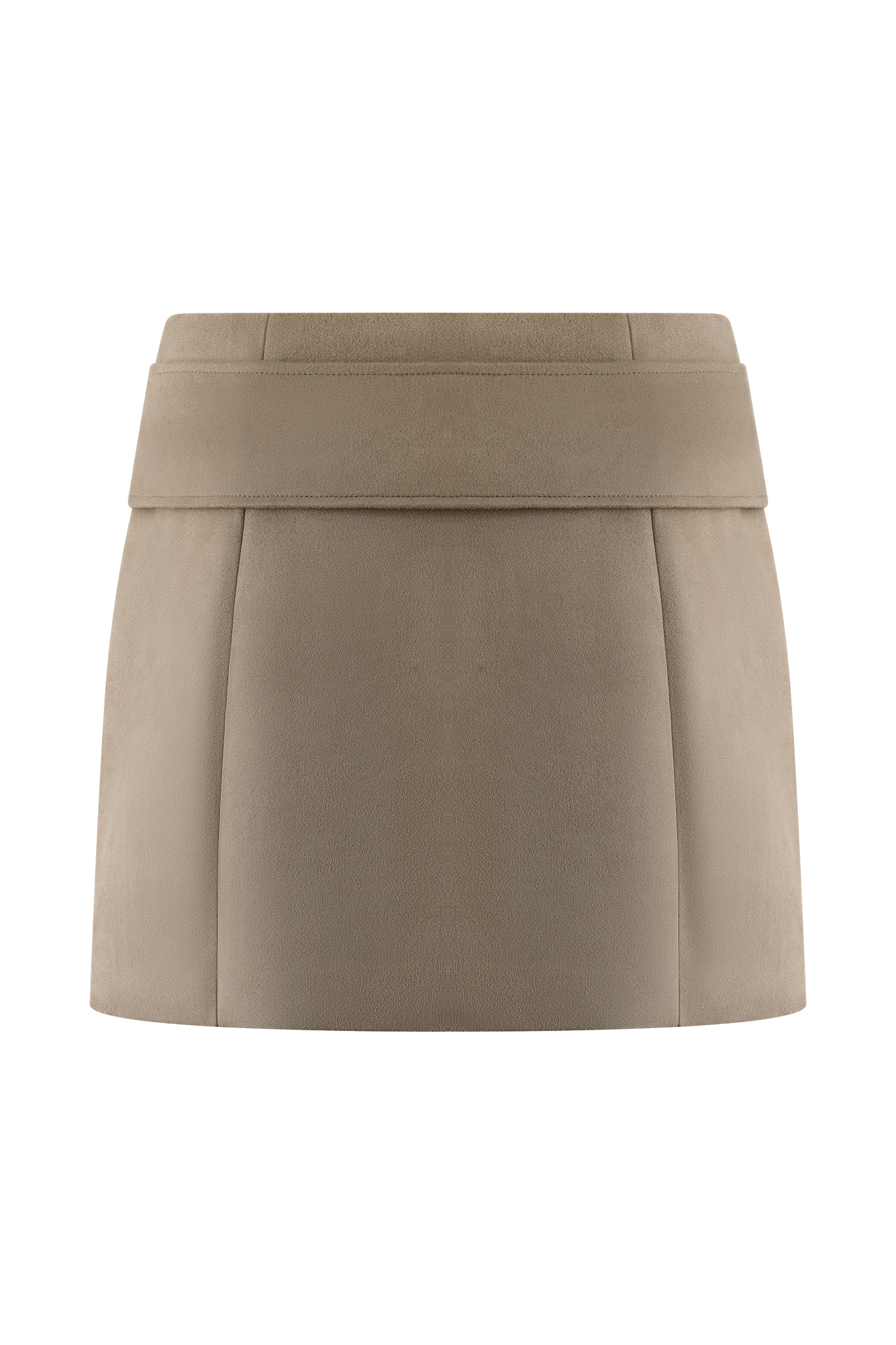 Hayes Faux Suede Belted Mini Skirt - Sand、mySite、solidvoid
