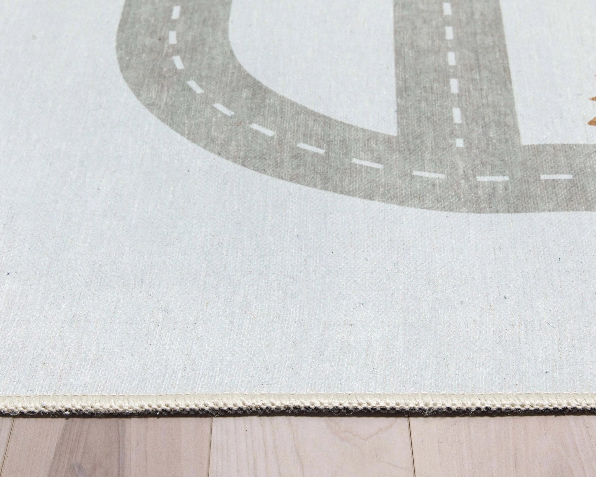 Playful Roads Modern Grey Area Flat-Weave Rug、mySite、gigharbornorthrealestate